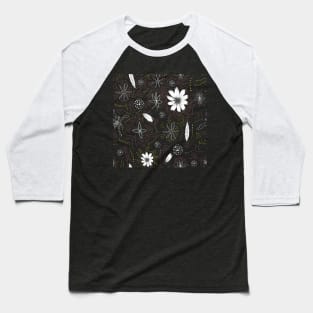 Hand drawn flowers Baseball T-Shirt